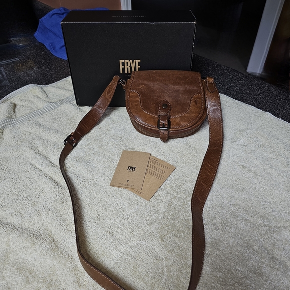 Frye Brown Leather Crossbody Bag - Picture 2 of 7